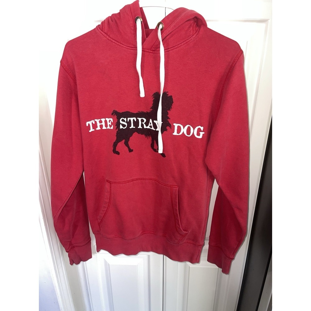 The Stray Dog New Buffalo Michigan Hooded Sweatshirt Red Adult Small